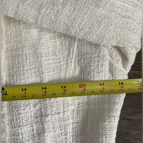 NWT Carolina Belle Cream Blazer Size M 100% Cotton - Picture 8 of 10